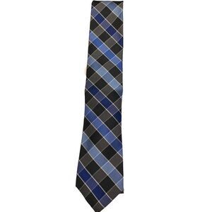 Pronto Uomo platinum mens wearhouse black white blue X long length 30 1/2 inch